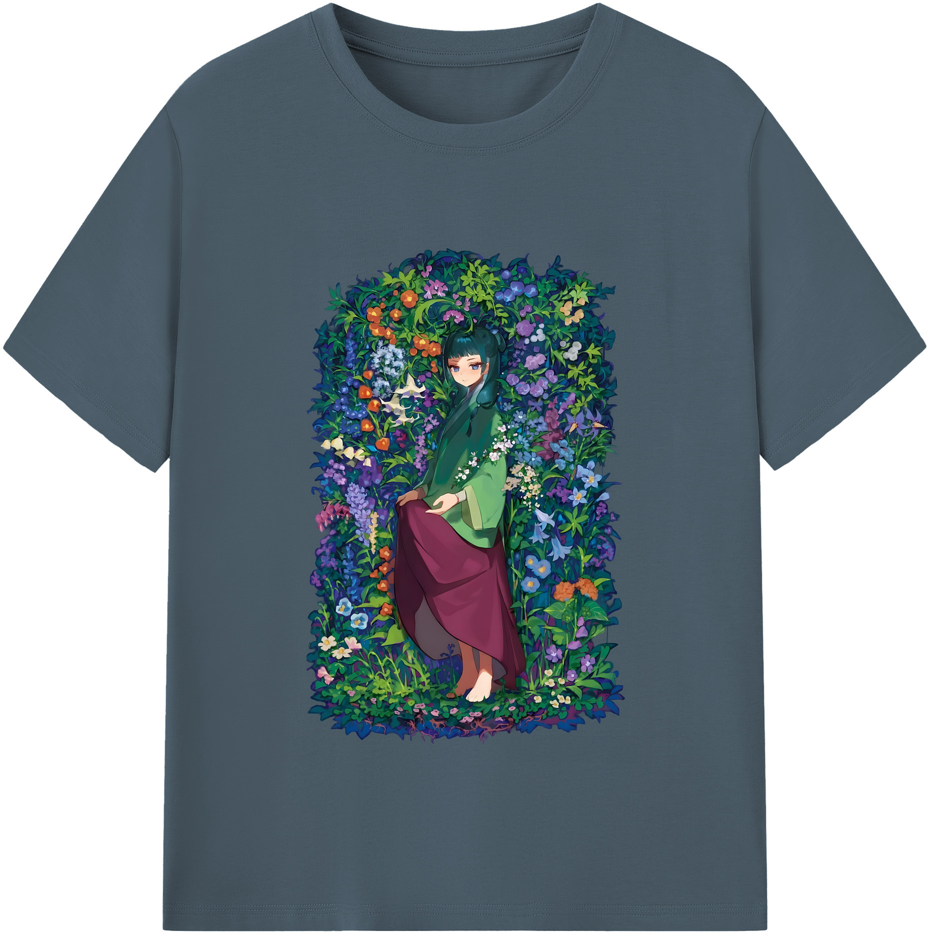 （画像用） 薬屋のひとりごと The Apothecary Diaries 綿100％半袖Tシャツ（フロントプリント）